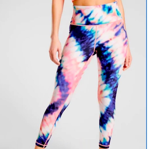 Athleta Elation Tie Dye 7/8 Tights Leggings Small - Picture 2 of 16